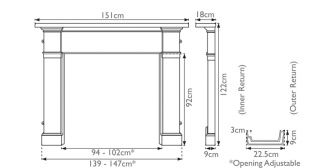 The Somerset Cast Iron Surround